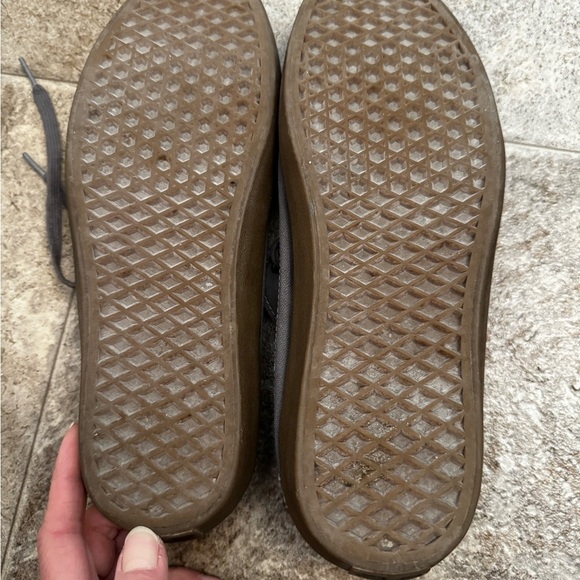 Vans Gray Boat Shoes Slip-On Style - Picture 5 of 6